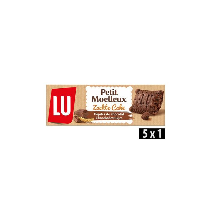 Lu Petit Lu Moelleux Zachte Cake Chocolade 5st - 140gr