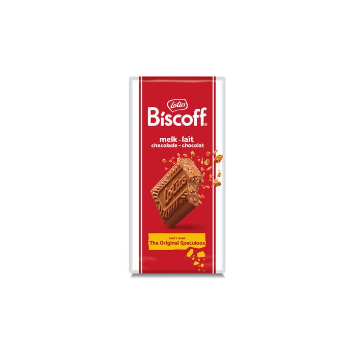 lotus tablet melkchocolade speculoosstukjes 180gr
