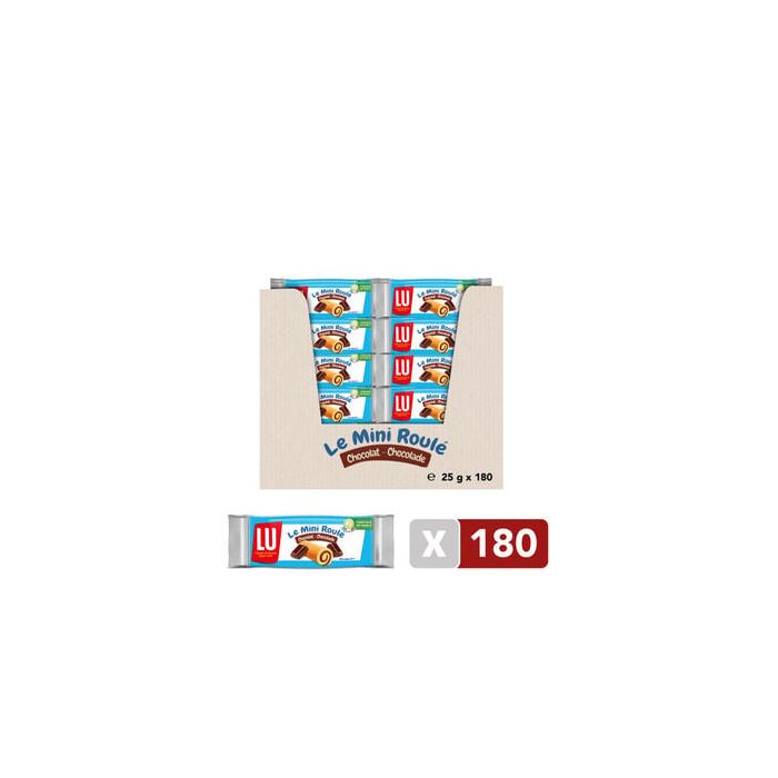 Lu Mini Roulé Cakes Chocolade Vulling 25gr