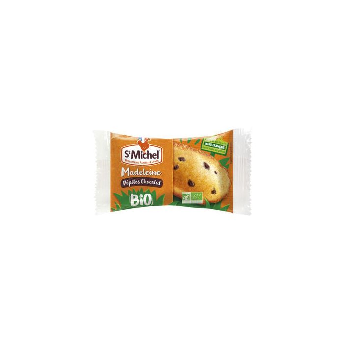 St Michel Madeleine Chocoladestukjes Bio 25gr
