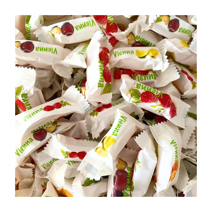 Trefin vienna,trefin vienna fruit candy,trefin confiserie,vruchtensnoepjes