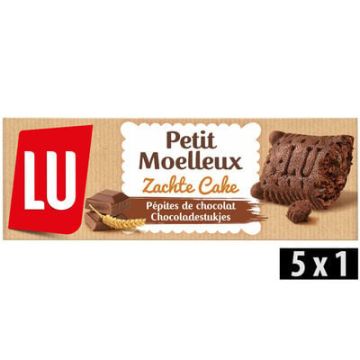 Lu Moelleux Zachte Cake Chocolade 140gr - 7 stuks