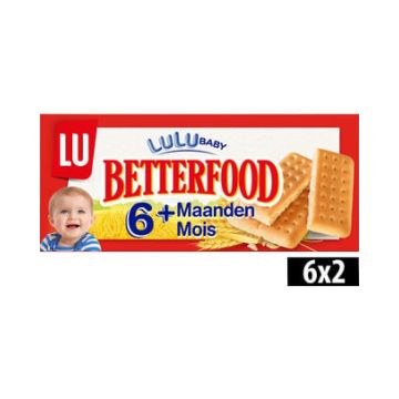 Lu Lulu Betterfood Baby Koekjes 6 Maanden+ 6x2 - 16 stuks
