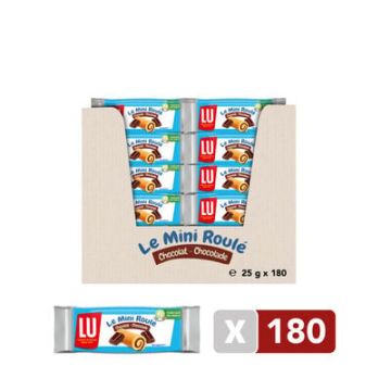 Lu Mini Roulé Cakes Chocolade Vulling 25gr x 180 stuks