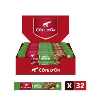 Cote d'Or hazelnoot reep 47 gram - 32 repen