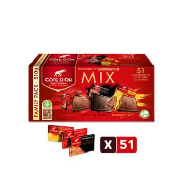 Cote d'or mignonnette mix chocolade 10 gram - 51 stuks