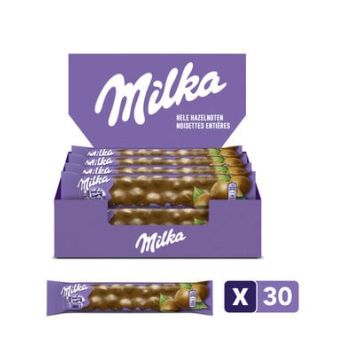 Milka hele noot 45 gram - 30 repen