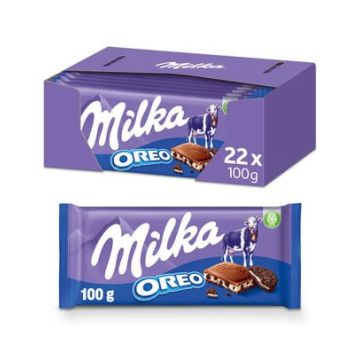 Milka Oreo reep 100 gram - 22 repen