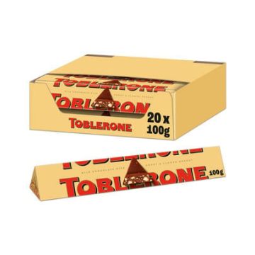 Toblerone 100 gram - 20 stuks