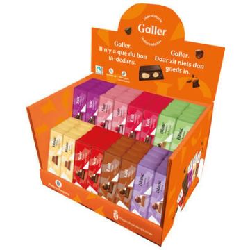 Display assortiment Galler 65-70 gram  - 64 repen
