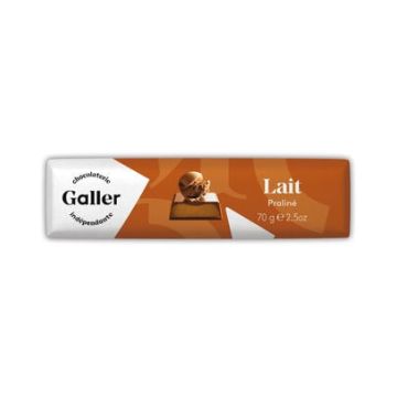 Melk praline van Galler 70 gram - 24 repen