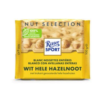 Ritter Sport witte chocolade 100 gram - 10 stuks