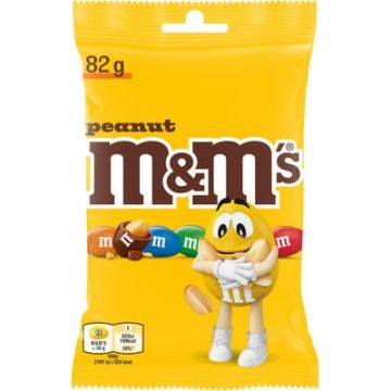 M&m met nootjes verpakt 16 per display - 82 gr