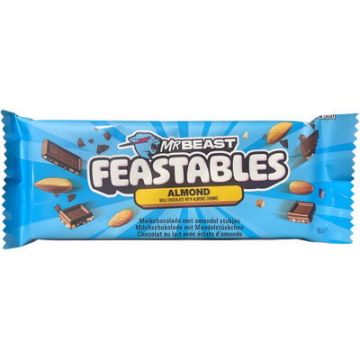 Mr Beast Almond Chocolate Bar 60gr x 10 stuks
