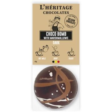 Chocolade bol met marshmallows - 12 zakjes