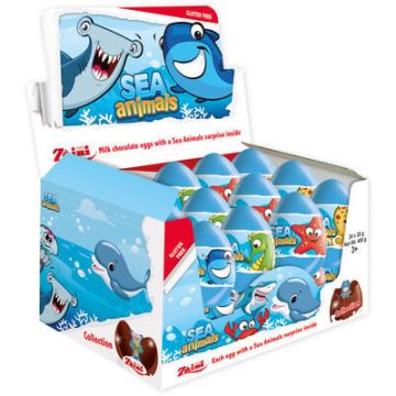 Zaini Chocolate Eggs Sea Animals 20gr x 24 stuks