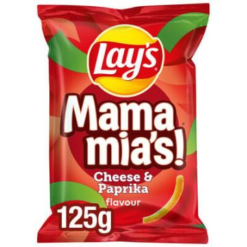 Mama Mia Chips Lays 125gr x 9 stuks