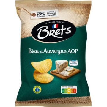 Brets Chips Bleu D'Auvergne 125gr x 10 stuks