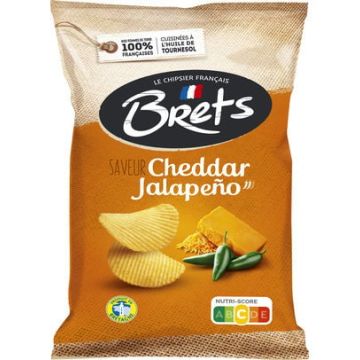 Brets Cheddar Jalapeno 125gr x 10 stuks