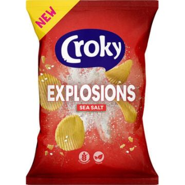 Croky Explosions Zeezout Chips 150gr x 9 stuks
