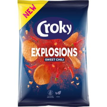 Croky Explosions Sweet Chili 150gr x 9 stuks