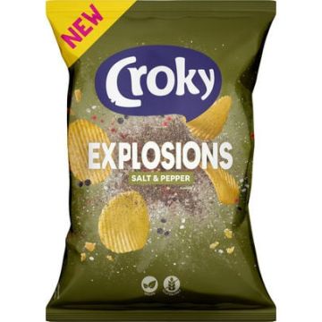 Croky Explosions Chips Salt and Pepper 150gr x 9 stuks