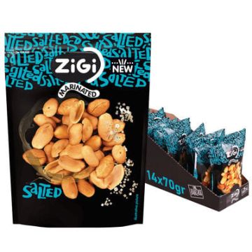 Zigi Original Gezouten Nootjes 70gr x 14 stuks