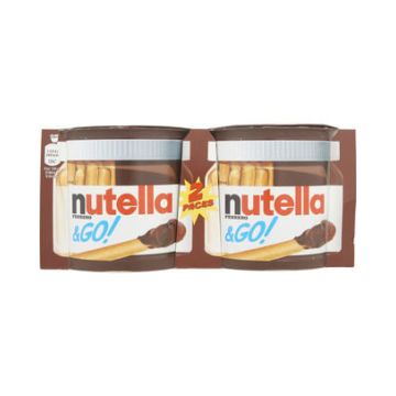 Nutella & Go sticks 2x 104gram - 16 stuks