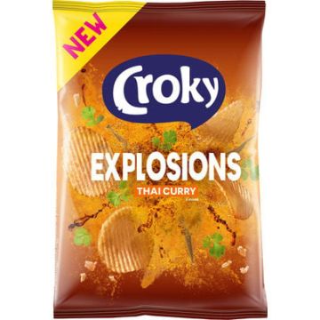 Thai Curry Chips Croky Explosions 40gr x 20 stuks