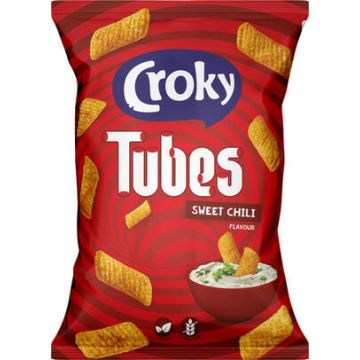 Croky Tubes Sweet Chili 100gr x 12 stuks