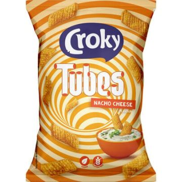Croky Nacho Cheese Tubes 100gr x 12 stuks