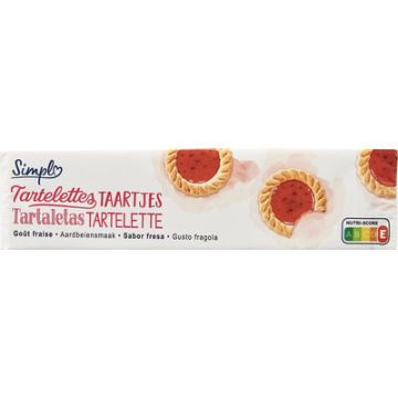 Simpl Taartjes Aardbei 200gr x 20 stuks