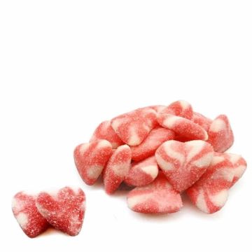 Gesuikerde/ zure hartjes snoep