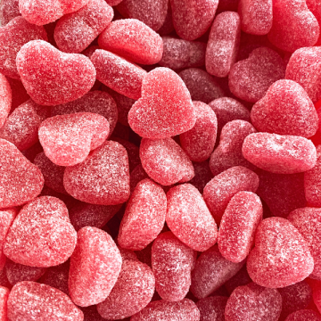 Frambozen hartjes 1 kg