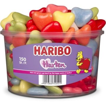 Haribo gekleurde hartjes- 1,05 kg