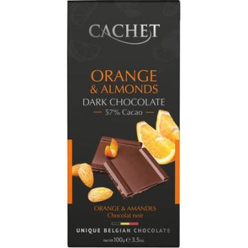 Cachet Pure Chocolade Sinaasappel 100gr x 12 stuks
