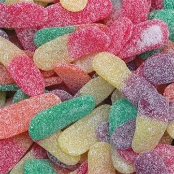 Kleine zure tongen snoep