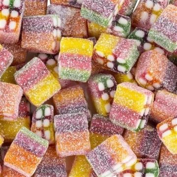 Rainbow pixel snoepjes van Haribo!
