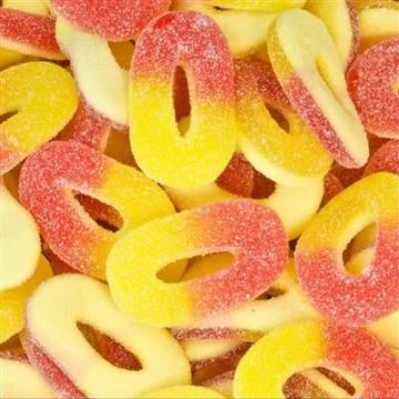 Perzikringen snoep Trolli