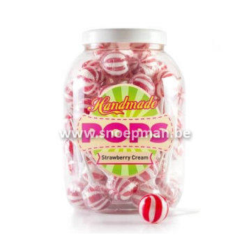 Aardbeien creme lollies - 25gr
