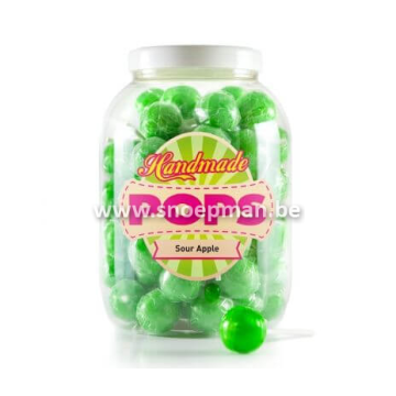Groene gelatinevrije appel lollies