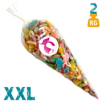 XXL  snoepzak met zure snoepjes