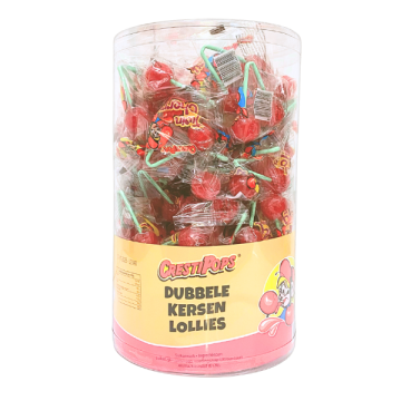 Dubbele kersen lolly