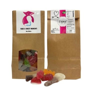 Bedrukte krafzakjes veggie mix