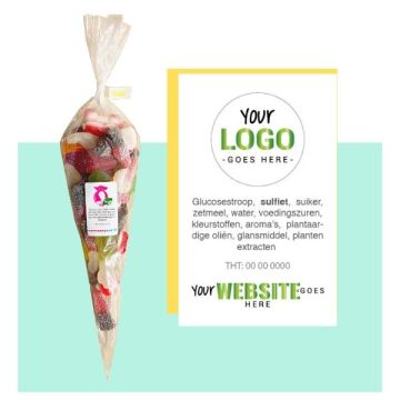 Bedrukte snoepzakjes met veggie mix
