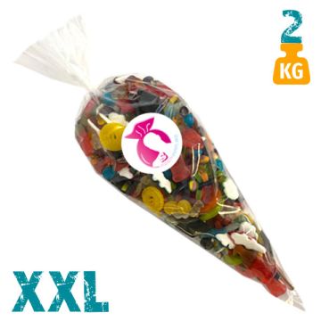 XXL snoepzak 2 kg met oliegommen