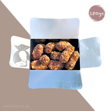 150gr Belgische chocoladetruffels - schilfertruffels